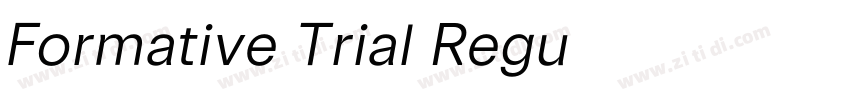 Formative Trial Regu字体转换